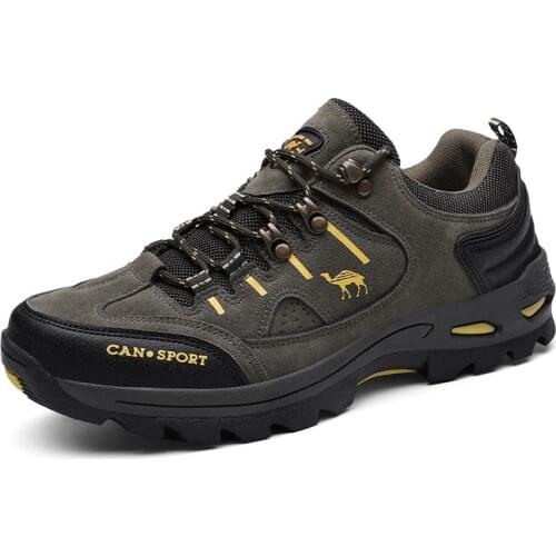 Men Outdoor Hiking Shoes Autumn Winter Waterproof Trekking Sneakers Non-slip Wear-resistant Climbing Shoes Casual Sport Boots