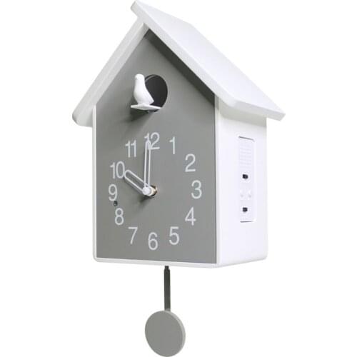 Cuckoo Wall Clock Wood Modern Music Pendulum Clock Living Room Watch Mechanism Best Selling 2019 Products Duvar Saati Decor S298