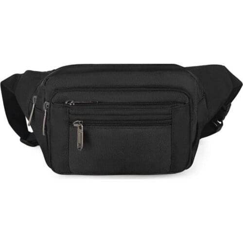 Unisex Solid Oxford Chest Pack Hiking Bum Bag Leisure Simple Waist Bag Wear-Resistant Outdoor Sport Shoulder Bag Bolsa Feminina