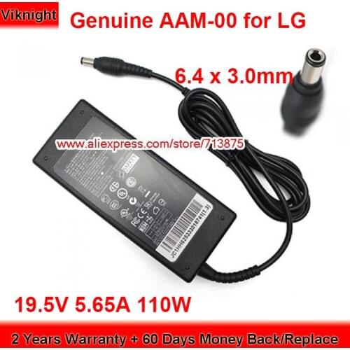 Genuine for LG AAM-00 19.5V 5.65A 110W AC Adapter with 6.4 x 3.0mm Plug Power Supply