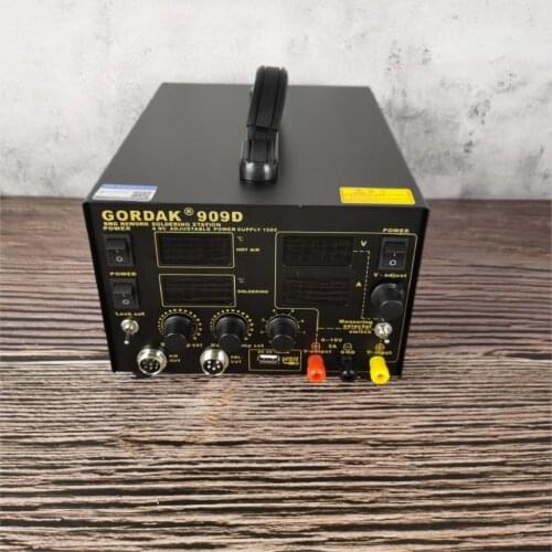 909D Soldering Station Rework Stations Mini Handle Temperature Control ESD For Phone PCB IC SMD BGA Welding