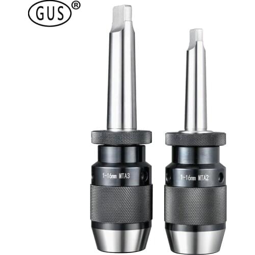 Industrial self tightening Light Drill Chuck morse MT2 MT3 1-13 1-16 APU13 APU16 Automatic Locking One-Piece Keyless Drill Chuck