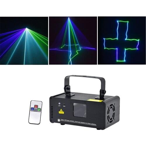 Sharelife Mini Green Blue Cyan DMX Laser Scan Light PRO DJ Home Party Gig Beam Effect Stage Lighting Remote Music DM-GBC200