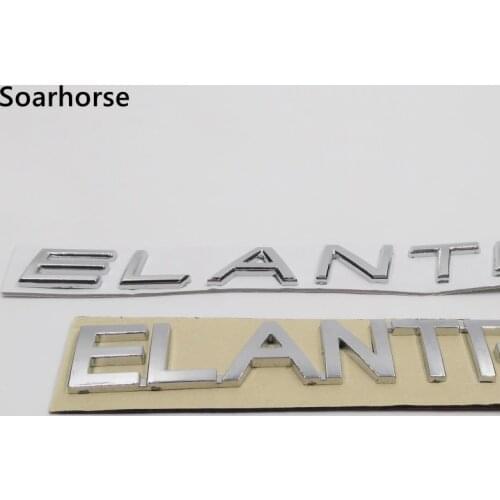 Soarhorse For Hyundai Elantra Letters Logo Sticker Car Rear Trunk Lid Emblem Badge Nameplate