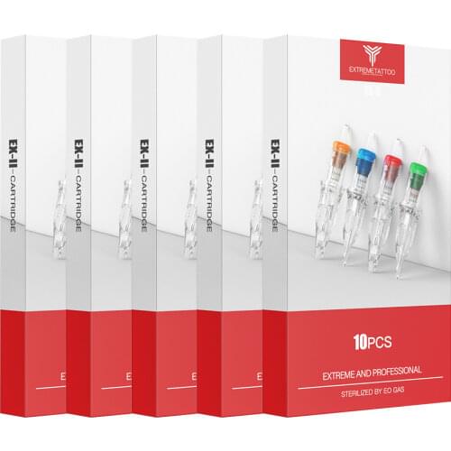 50pcs Sterilized Tattoo Cartridge Needle Permanent Makeup Pen Machine Accessory 1 3 5 7 9RL