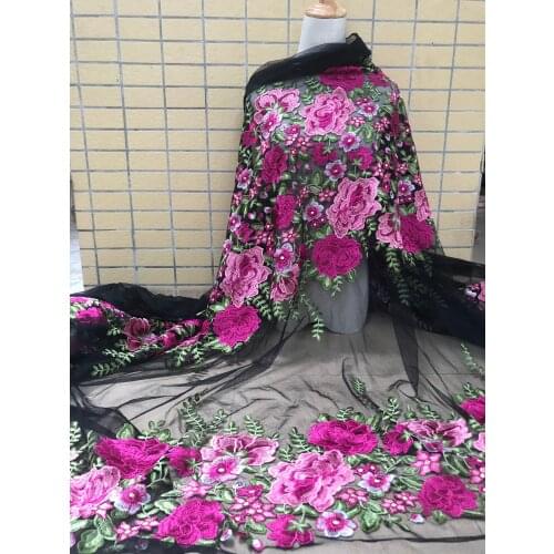 Latest African Lace High Quality African French net Tulle Lace Fabric with SYJ-30681 embroidery For African Wedding