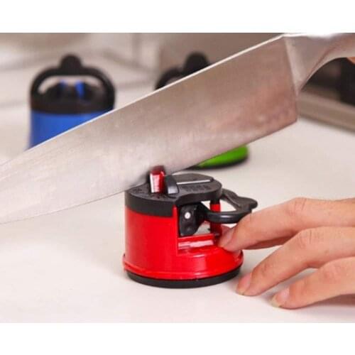 Tungsten Steel Knife Sharpener Suction Pad Design Polished Whole Body Excellent Kitchen Tool Manual Sharpening Machine