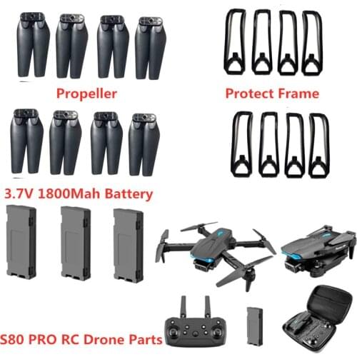 S89PRO S89 PRO 4K Camera RC Drone Spare Parts 3.7V 1800mAh Battery/Propeller/Protector S89 PRO Drone Accessories S89 PRO Blades