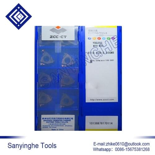 Free shipping high quality 10pcs/lots YBG205 RT16.01N-2.50GMB cnc carbide threading inserts
