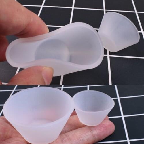 10 Pcs Reuse Resin Glue Tools Dispenser Cup Toning Cup Crystal Jewelry Silicone Molds for Jewelry Making Tool