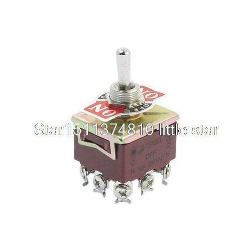 3PDT 3 Position 9 Screw Terminals Toggle Switch AC380V 10A E-TEN303