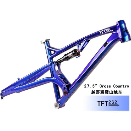 Kinesis TFT262 MTB soft tail 27.5er off-road shock absorber bike, aluminum alloy bicycle frame shock absorber RS Monarch RT