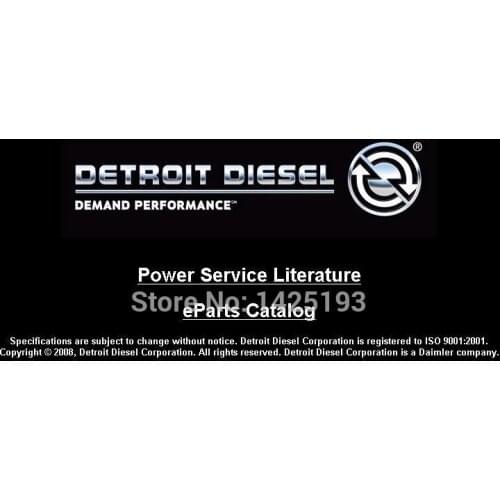 Detroit Diesel Power Service Literature On-Highway DVD 2008