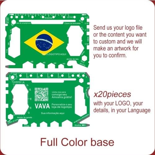 Brazil flag Different country image customized multi tool card custom brand beer bottle openers