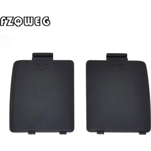FZQWEG 2 Sets Replacement Battery Door Case Cover Lids for Sega Gamegear Console GG L R Deep Gray
