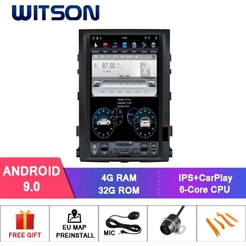 WITSON TESLA STYLE For TOYOTA LAND CRUISER 2008-2015 MIDDLE/LOW 4GB 32GB GPS NAVIGATION AUTO STEREO VERTICAL SCREEN+TPMS