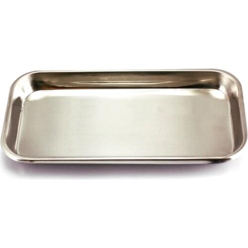 Kitchen Tray Square Storage Tray Dental Stainless Steel Medical Tools Tray Dish Nail Tattoo Dental Medical Device Supplies