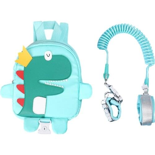 Toddler Mini Color Cute Cartoon Backpack With Leash Avoid-lost Harness Bag For Kids Anti-lost Rope Safety Harness Artifact Bag