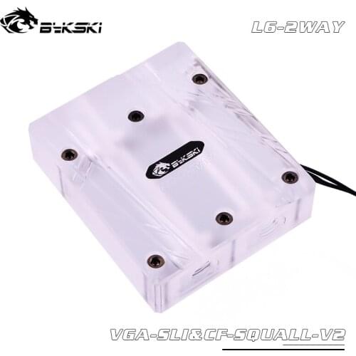 BYKSKI G1/4" Multi Graphics Card Bridging Module Acrylic Connectors use for GPU Card SLI Cross Fire Water Cooling System