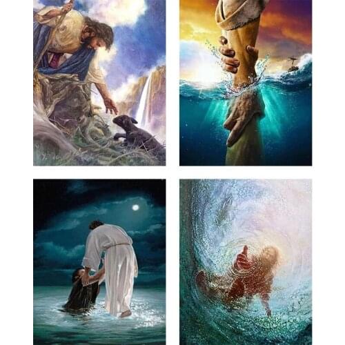 PDMDOG 5D DIY Diamond Painting Accessories Full Square/Round Religion Jesus Rhinestones Mosaic Gift Home Decoration Save from