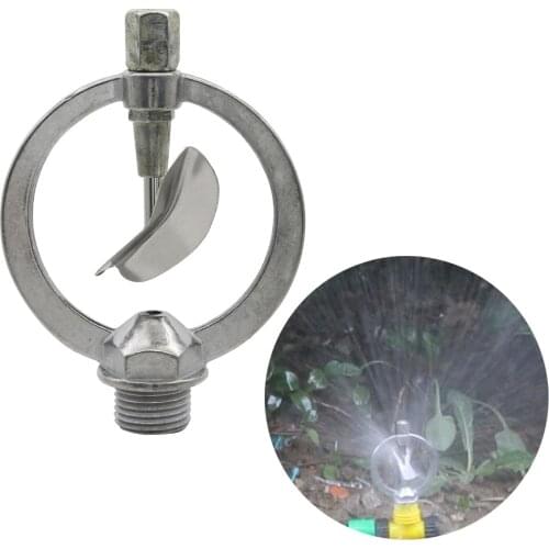 1/2" Male Thread Rotating Watering Sprinkler Zinc Alloy Water Nozzle Agriculture Greenhouse Lawn Irrigation Spray Head 10 Pcs