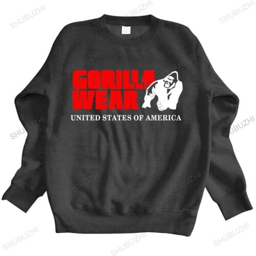 New arrived brand fall winter hoodie fashion Mens Casual Gorilla Wear Muscle USA hoodies Top Blouse cotton sweatshirt for boys