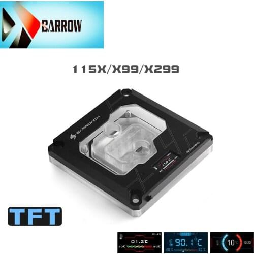 CPU cold block for Intel 115X X99 X299 platform, temperature screen display, support for synchronous motherboard FBLTFHI-04N V2