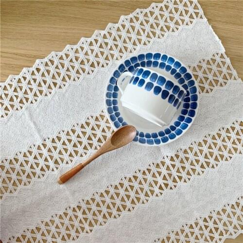 Nordic Modern Minimalist White Placemat Table Cover Cloth Photo Props All-match Background Tapete