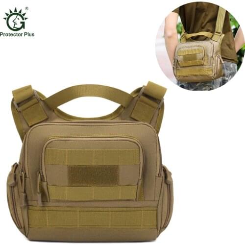 Outdoors Tactical Crossbody Messenger Bag 800D Military Nylon EDC MOLLE Shoulder Pack Outdoor Daypack Organizer