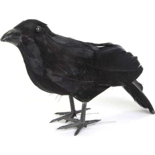 Crows Halloween Decoration Black Feathered Crows Realistic Crow Halloween Decoration Props Crows Simulation Crow