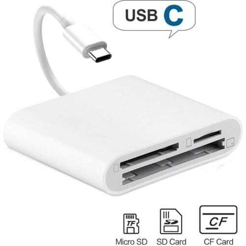 USB C Card Reader adapter Type C OTG camera Memory Card connection kit Micro SD CF Card converter for HUAWEI MACBOOK XIAOMI