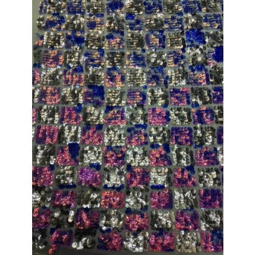 Stock 5yards ST034# good quality colour sequin tulle mesh lace fabric for bridal wedding dress/sawing Free shipping