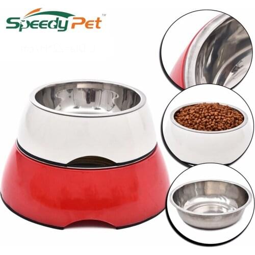 High Quality Durable Stainless Steel Pet Dog Cat Food Feeder Dish Steel Dog Cat Food Water Bowl Feeding Water Food Dish
