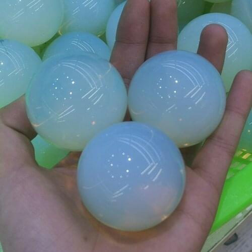 1pcs Wholes transparent opal sphere quartz crystal sphere Reiki therapy