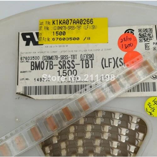 10Pcs/Lot Original Bm07B-Srss-Tbt(Lf)(Sn) Connector Sr Series 7 Position 1 Mm Pitch Top Entry Surface Mount Shrouded Header