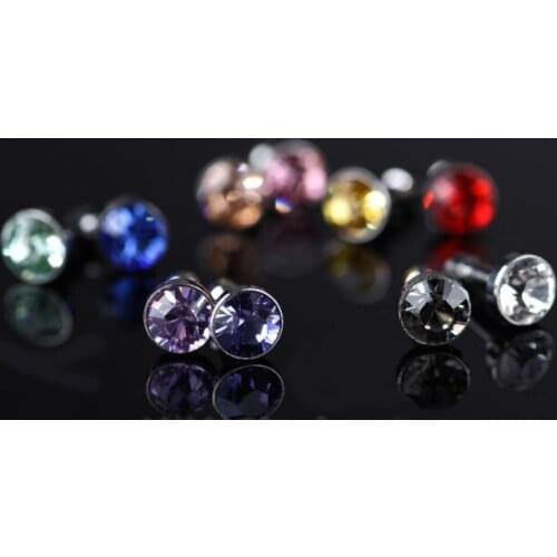100pcs diamond Dust Plug For HTC For Samsung Galaxy s6 For iphone 6 plus 5s 4S 5 6 dust plug 3.5mm earphones phone accessories
