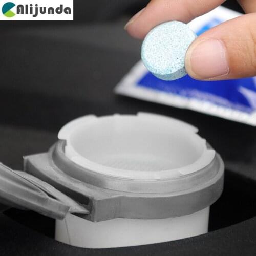 6pcs / pack Car Solid Wiper Fine Seminoma Wiper Window Cleaning Car Glass Windshield Cleaner Car Styling Wash Tablets