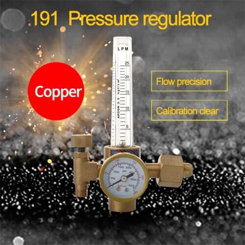 Argon regulator Mig Tig Flow Meter Gas Regulator G5/8" 0-25Mpa Flowmeter Welding Weld Gauge Argon Regulator Pressure Reducer
