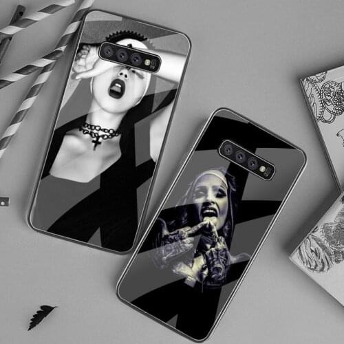 Sister Nun Girl Smoking Phone Case Tempered Glass For Samsung S20 Plus S7 S8 S9 S10 Plus Note 8 9 10 Plus