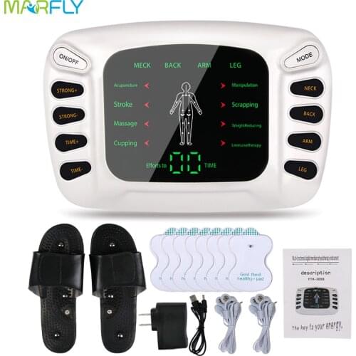 Electric Pulse Physiotherapy Massager Tens EMS Muscle Stimulator Acupuncture Therapy Body Massage Slimming Health Care Machine