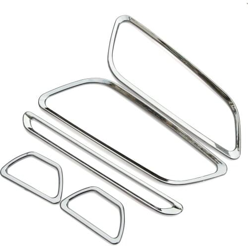 Chrome ABS interior outlet decoration ring 5pcs/lot Car Accessories For Ford focus 3 2012 2013