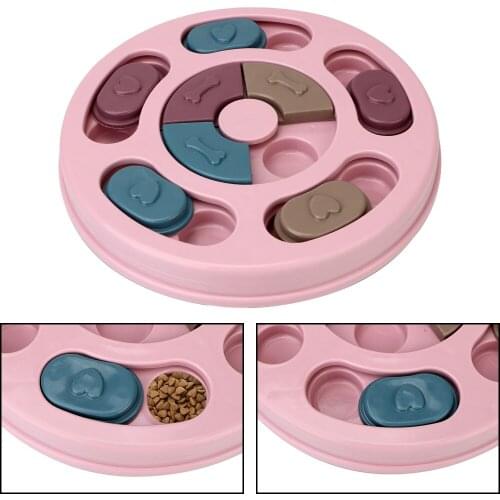 Pet Puzzle Toys Interactive Dispensing Feeding Increase IQ For Small Medium Dog Puppy Training Games Feeder Dog Slow Eat Bowl