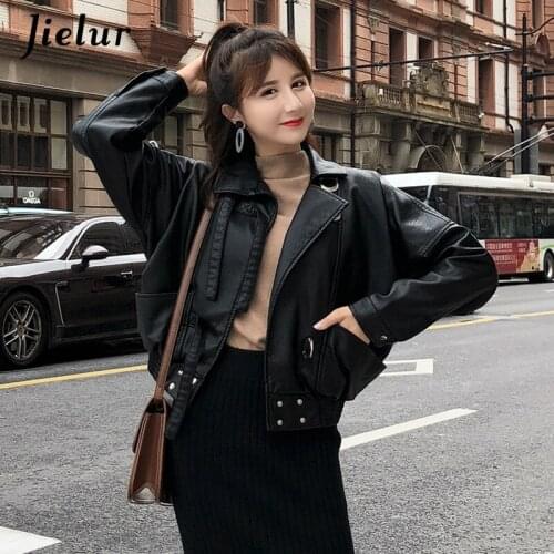 Jielur Womens Winter Leather Jackets