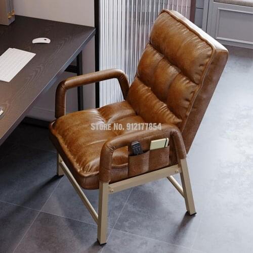Lazy Sofa Chair Dormitory Eating Chicken Computer Chair Home Single Backrest Adjustable Recliner Bedroom Office Chair