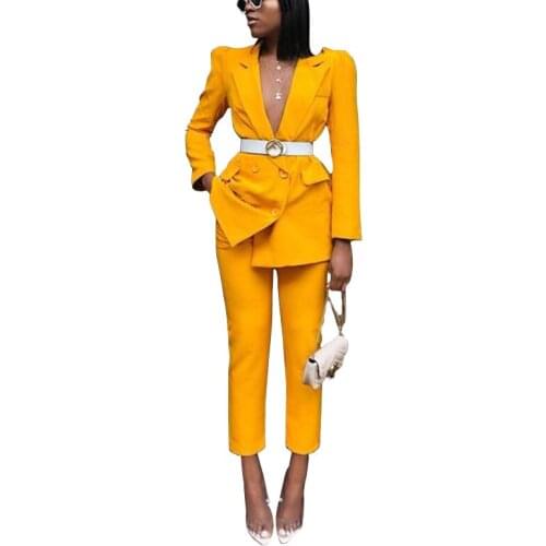 Женские брючные костюмы двойка Lemon Gina China At AliExpress