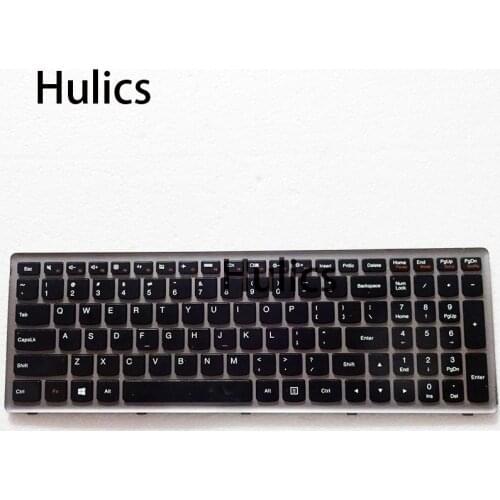 Hulics used Original US Keyboard black for Lenovo Ideapad Z500 Z500A Z500G P500 laptop Keyboard