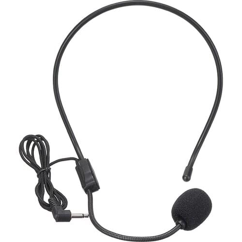 3.5mm Plug Head-mounted Headset Microphone For Voice Amplifier Speaker Mic Loundspeaker Lecture Speech Teaching Headset
