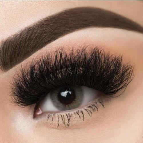 Leisurely Beauty 25mm lashes 3D handmade mink lashes thick and fluffy false eyelashes natural mink eyelash extensions
