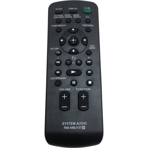 RM-AMU137 Remote control Replace For Sony Audio System for RDH-GTK11iP RDH-GTK33iP FST-GTK11iP FST-GTK33iP RDH-GTK37IP