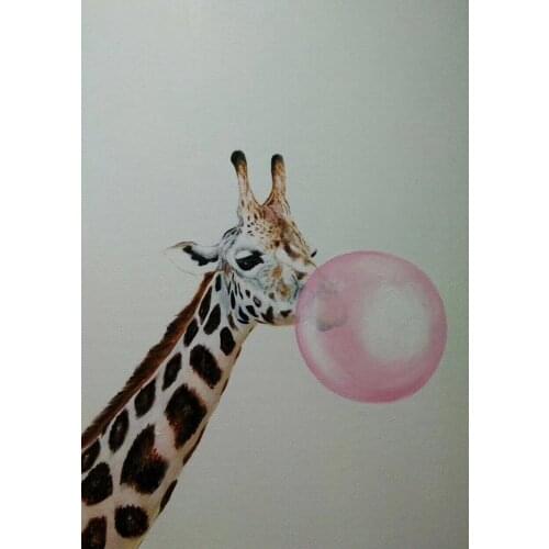 Hand Painted Modern Animal Oil Painting on Canvas Abstract Zebra Canvas Painting Wall Art Picture Painting for Home Decor